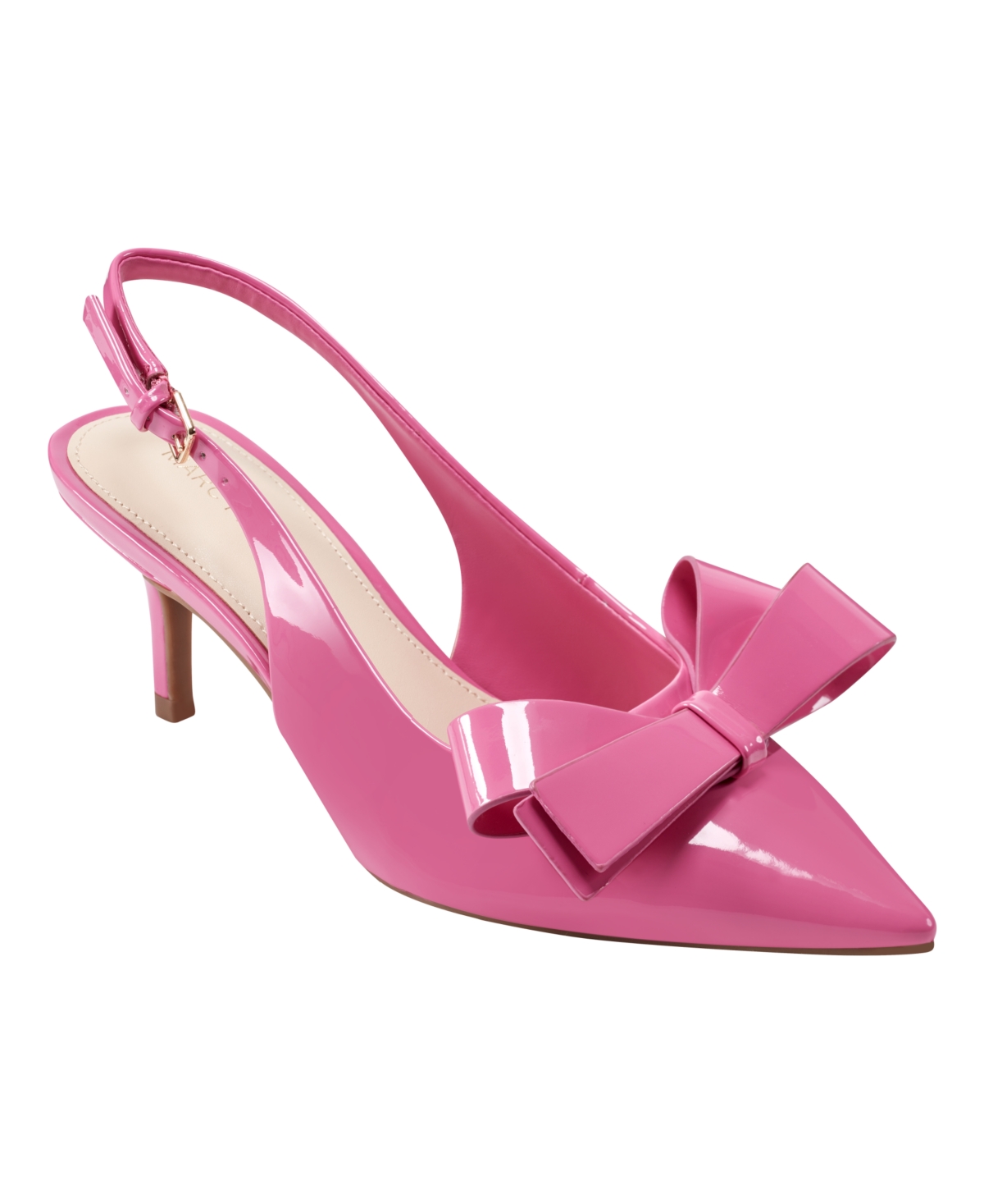 Marc Fisher Women's Allon Bow Slingback Pumps In Pink Patent