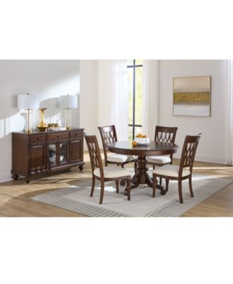 Daria 5-Pc. Dining Set (Round Table & 4 Side Chairs), Created for Macy's
