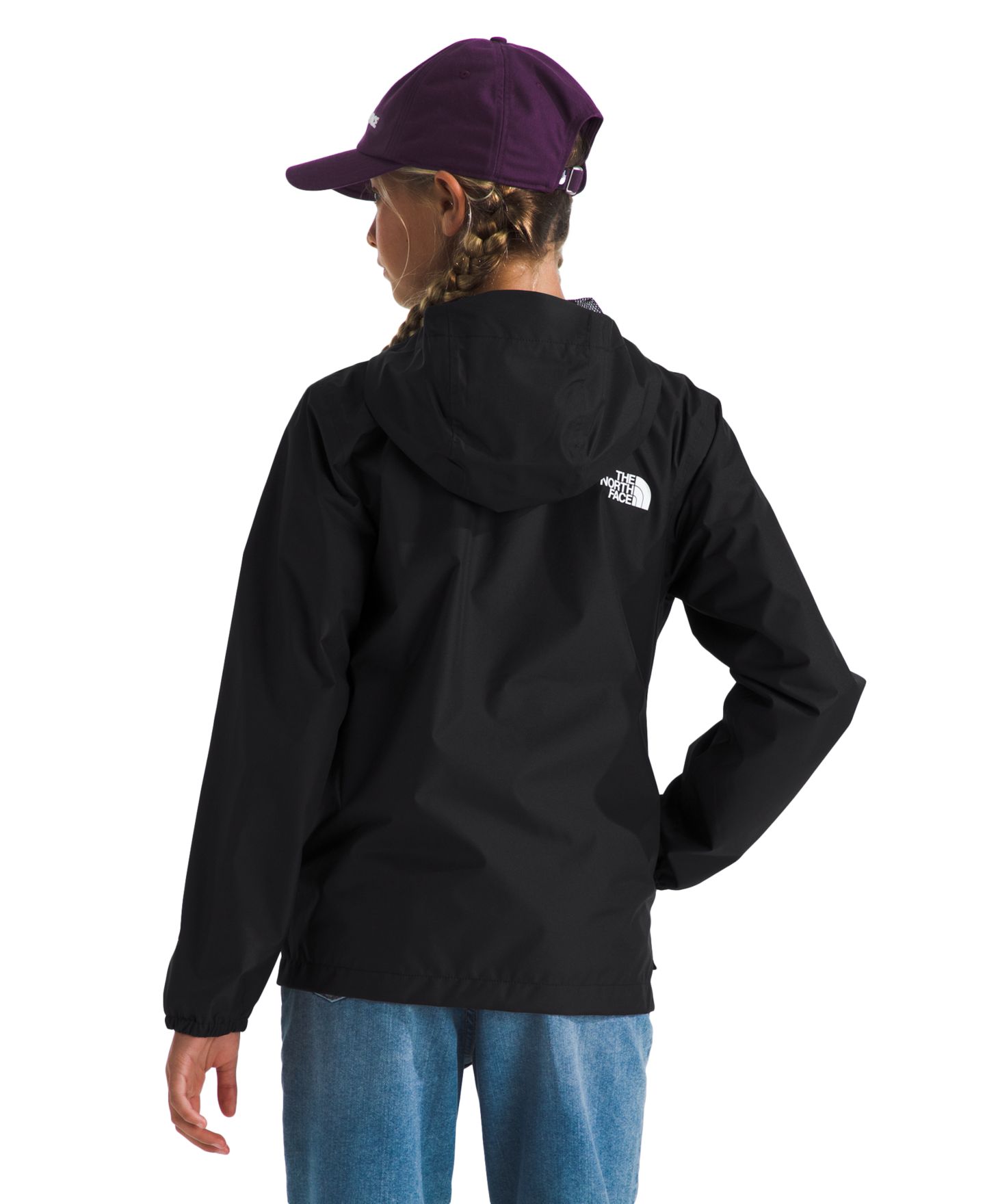 Куртка The North Face Teen Zipline Rain Jacket для девочек, цвет: Чёрный — фото 2
