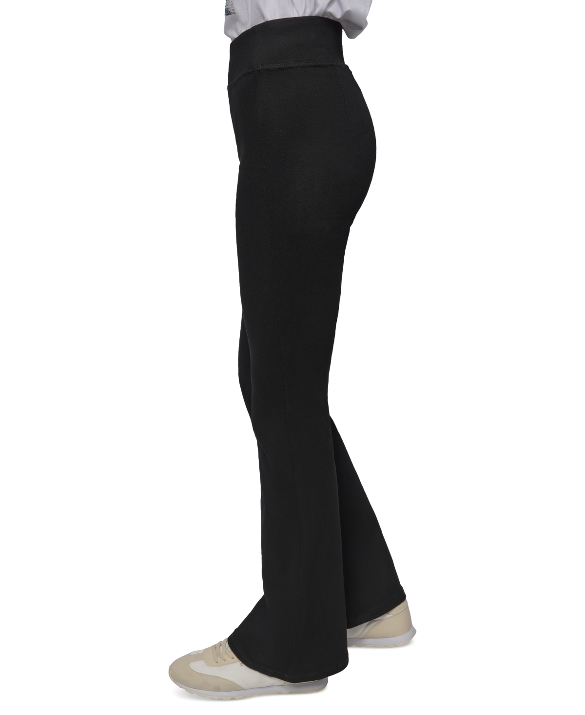 DKNY JEANS WOMEN'S HIGH-RISE PULL-ON FLARE JEANS 