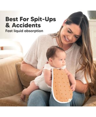 5pk Softe Muslin Burp Cloths for Baby Girls and Boys, Organic Burping Cloths for Babies, Baby Burp Clothes