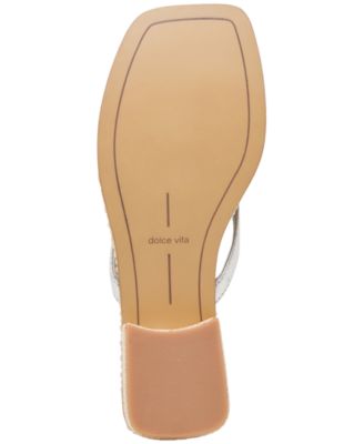 Women's Barty Whipstitch Thong Low Heel Sandals