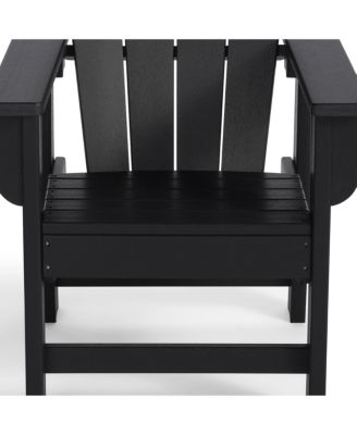 Kids Outdoor Adirondack Plastic Patio Chair (Set of 4)