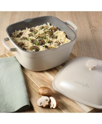 Cast Aluminum 5.2 Quart Dutch Oven Pot with Lid