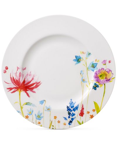 boch villeroy china plate dinner flowers bone collection anmut flat macy fine