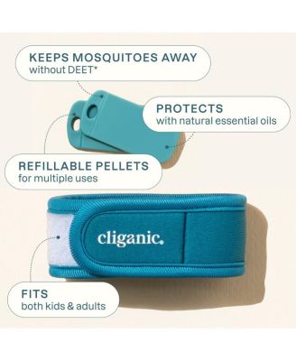 Mosquito Repellent Refillable Wristbands - 4PK & 8 Refills