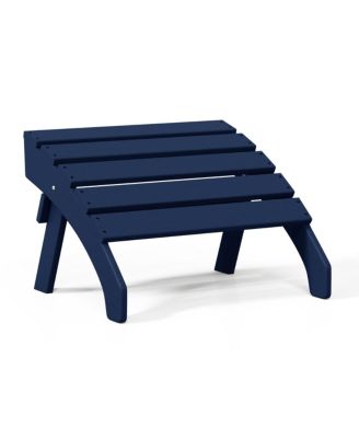 Outdoor Patio HDPE Adirondack Ottoman Footrest