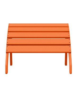 Outdoor Patio HDPE Adirondack Ottoman Footrest