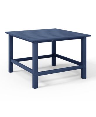 Kids 5-Piece HDPE Outdoor Square Patio Dining Table and Chairs Set