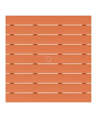 Kids 5-Piece HDPE Outdoor Square Patio Dining Table and Chairs Set