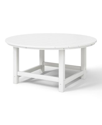 Low Outdoor HDPE Round Patio Coffee Table