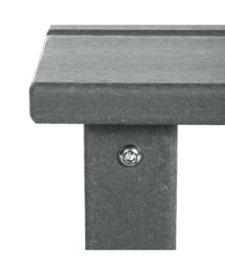 2-Piece Kids Outdoor HDPE Adirondack Chair With Square Side Table Set