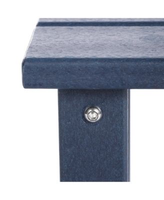 2-Piece Kids Outdoor HDPE Adirondack Chair With Square Side Table Set