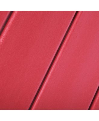 2-Piece Kids Outdoor HDPE Adirondack Chair With Square Side Table Set