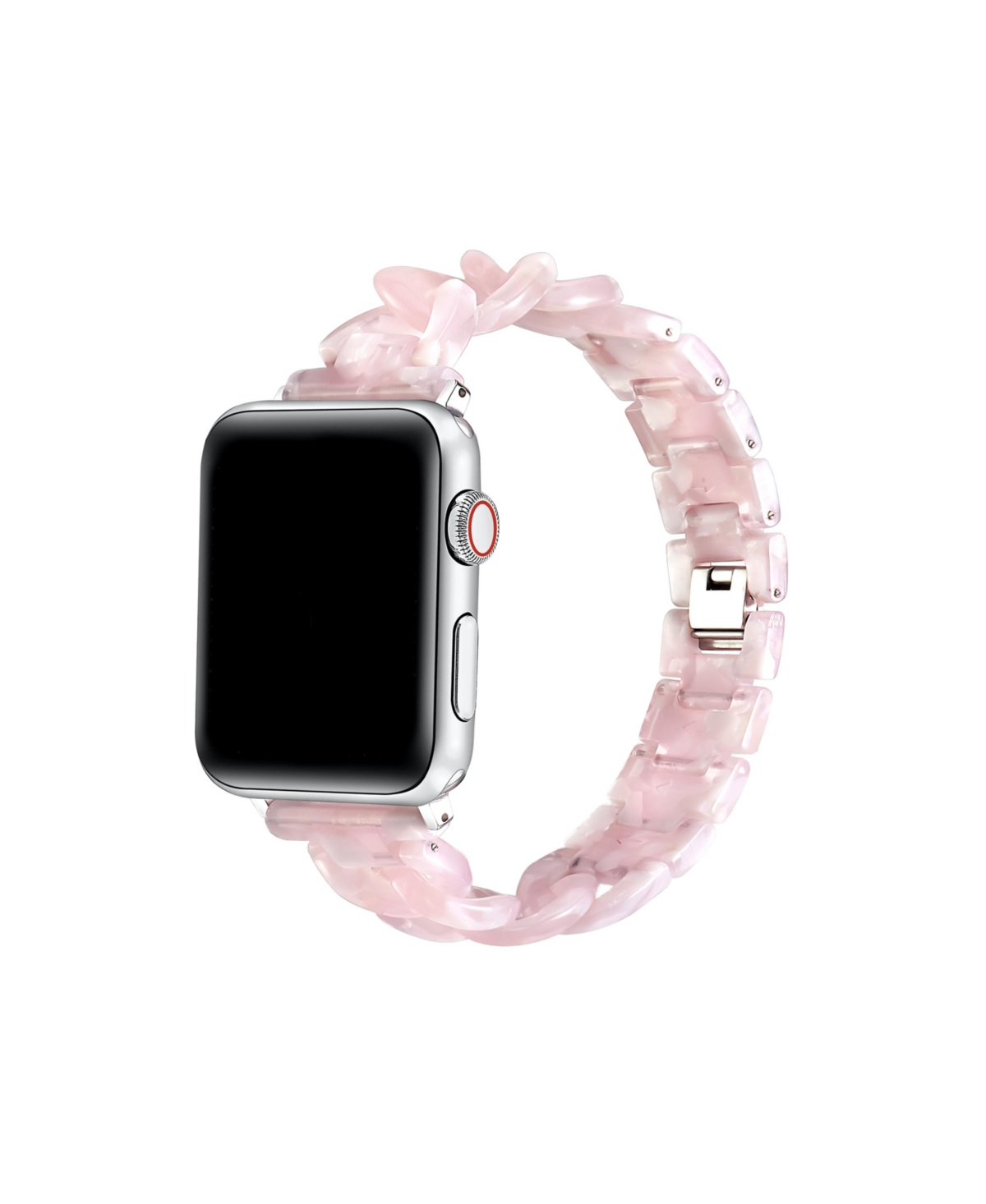 Posh Tech Kit Tortoise Resin Link Band For Apple Watch, Fits All Apple Watch Models In Blush Tortoise
