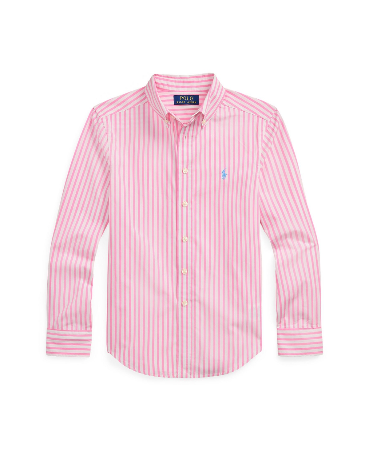 Polo Ralph Lauren Big Boys Plaid Cotton Poplin Shirt In Pink,white