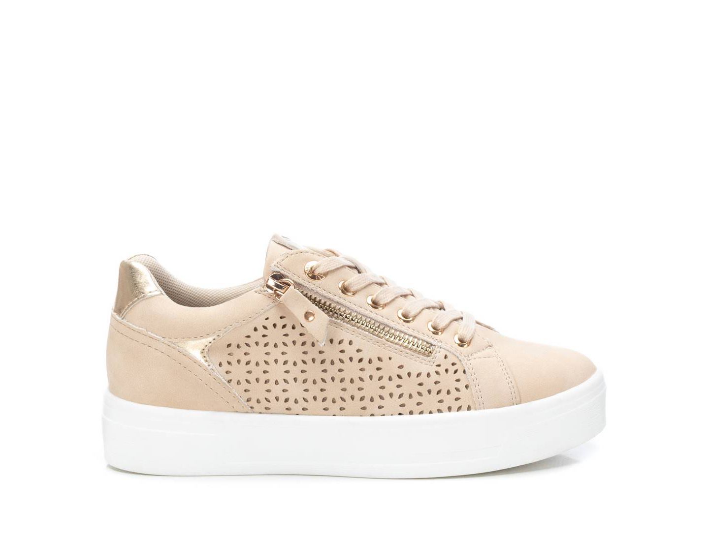 Женские кроссовки XTI Lace-Up, цвет: Бежевый — фото 2