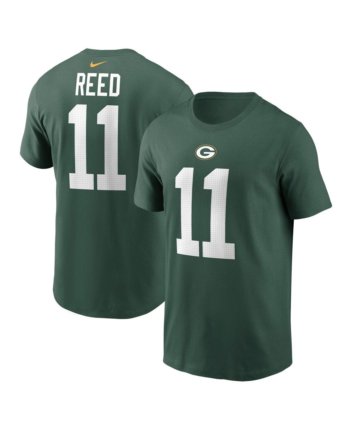 Nike Men's Jayden Reed Green Green Bay Packers Name Number T-Shirt - Green