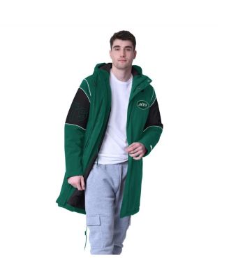 Starter - Men's Green New York Jets Dynasty Polyfill Stadium Full-Zip Jacket