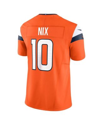 Men's Bo Nix Orange Denver Broncos Vapor F.U.S.E. Limited Jersey