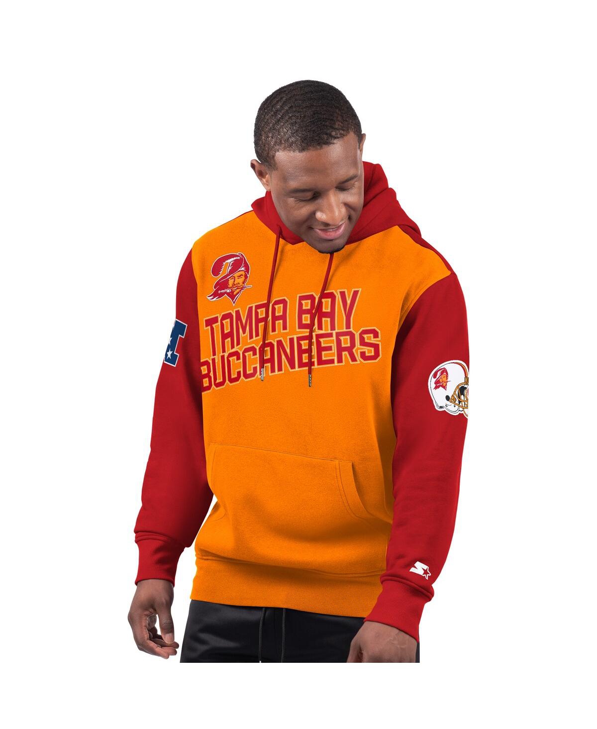 Men's Orange Tampa Bay Buccaneers Extreme Vintage Logo Pullover Hoodie - Orange, Red