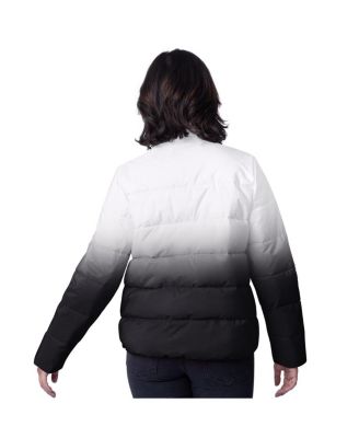 Women's Black Philadelphia Eagles Overtime Ombre Full-Zip Puffer Jacket