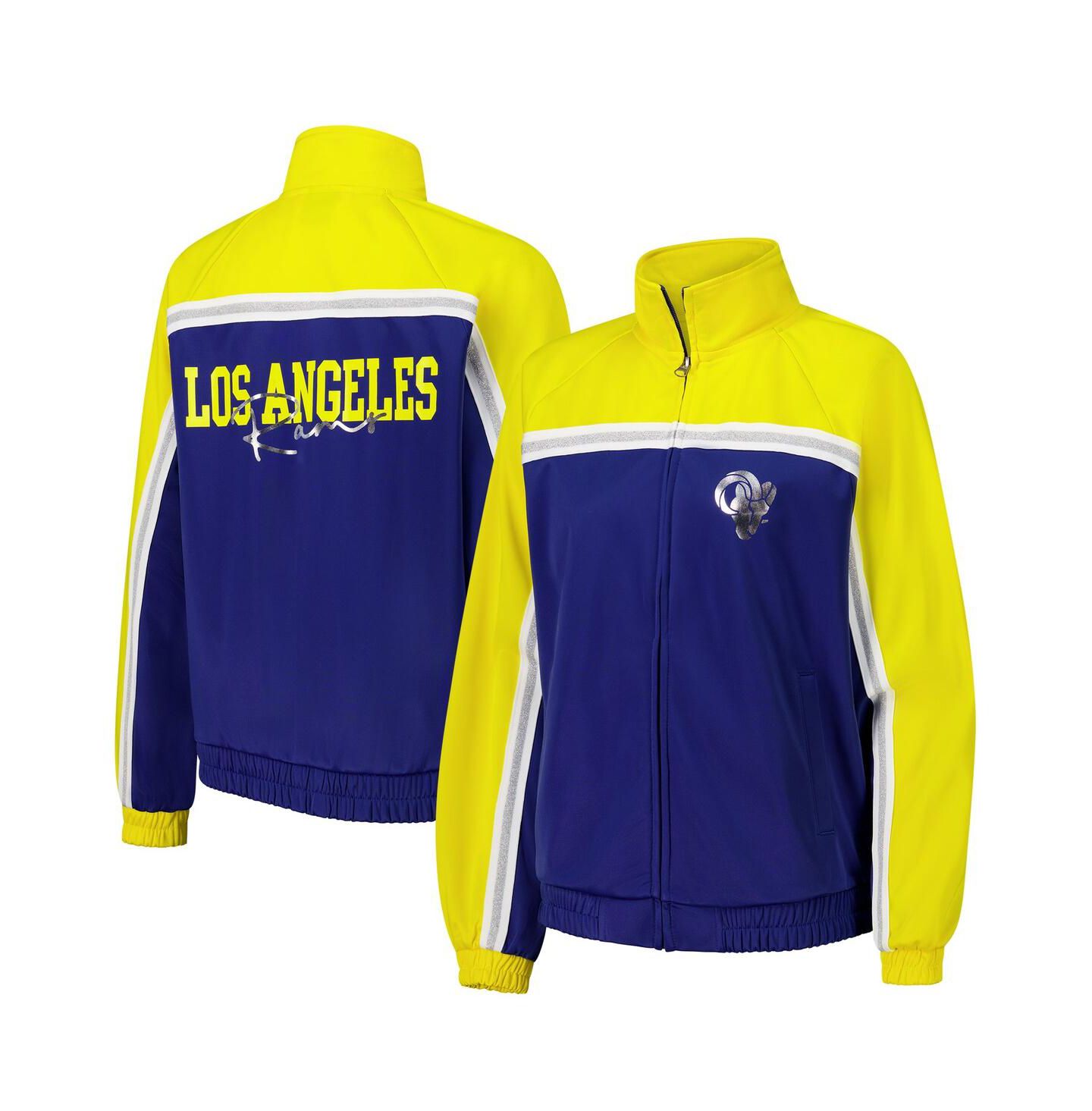 Женская куртка G-III 4Her by Carl Banks Royal Los Angeles Rams Post Game Full-Zip Track Jacket — фото 1