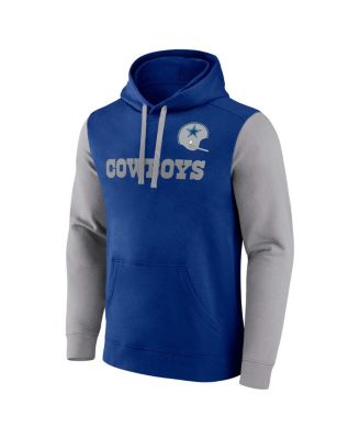 Men's Royal Dallas Cowboys Fleece Pullover Hoodie