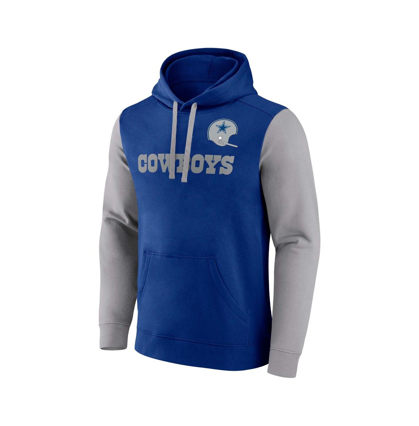 Мужское худи Fanatics Royal Dallas Cowboys Fleece Pullover — фото 3
