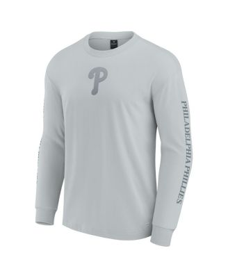 Men's Gray Philadelphia Phillies Elements Strive Long Sleeve T-Shirt
