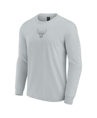 Men's Gray Chicago Bulls Elements Strive Long Sleeve T-Shirt