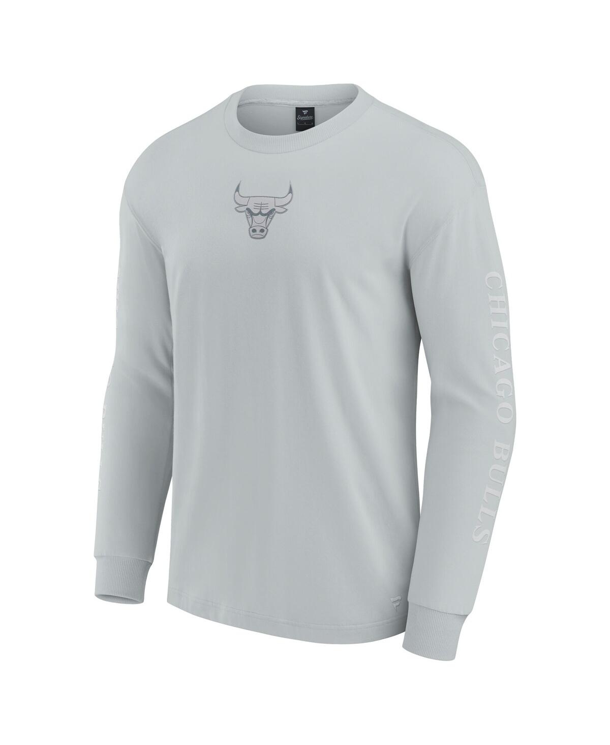 Fanatics Men's Gray Chicago Bulls Elements Strive Long Sleeve T-shirt In Gray