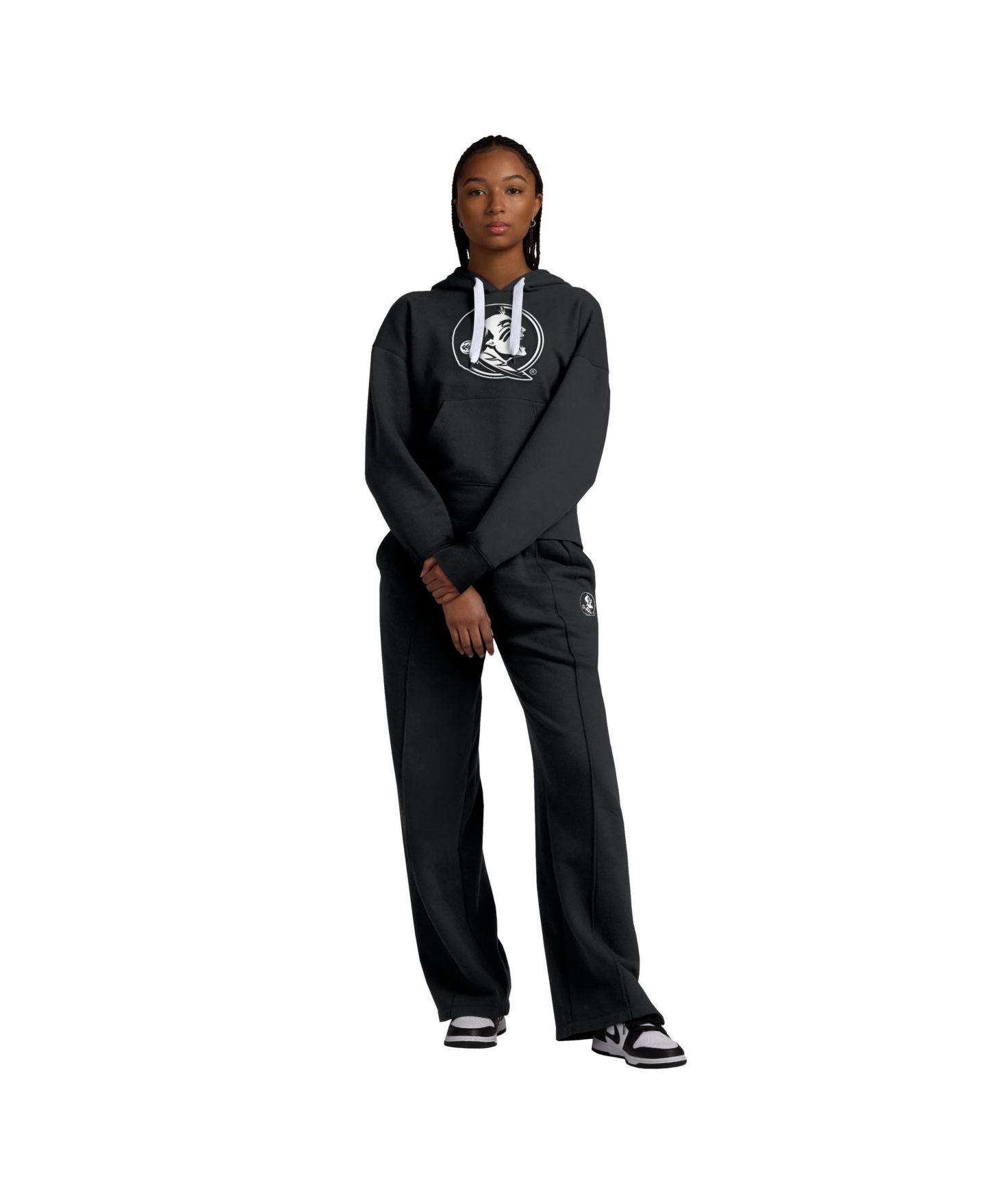 Женские брюки Fanatics Black Florida State Seminoles Prime Supersoft Fleece Flaired Sweatpants — фото 5