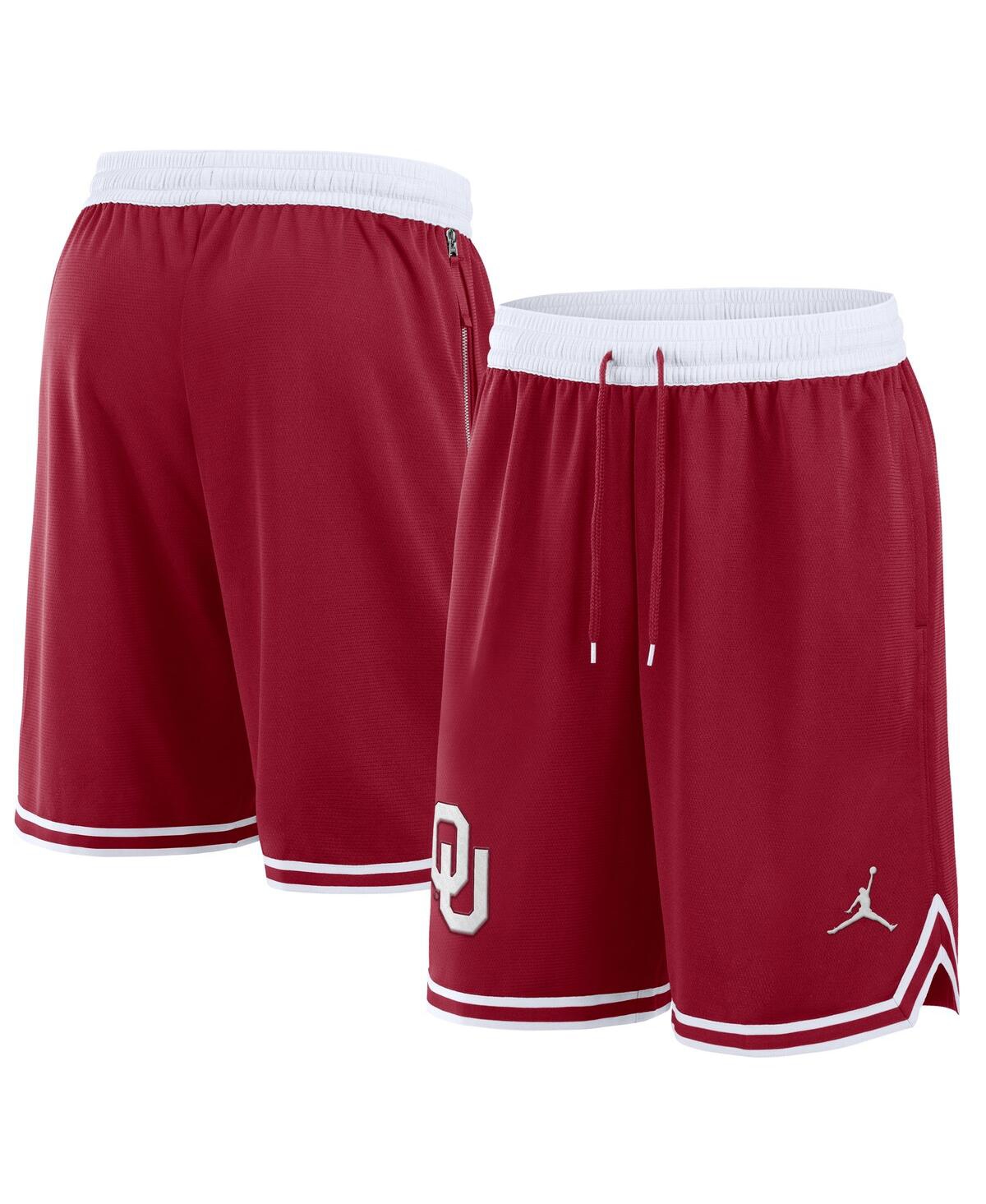 JORDAN MEN'S CRIMSON/WHITE OKLAHOMA SOONERS PERFORMANCE BASKETBALL SHORTS 