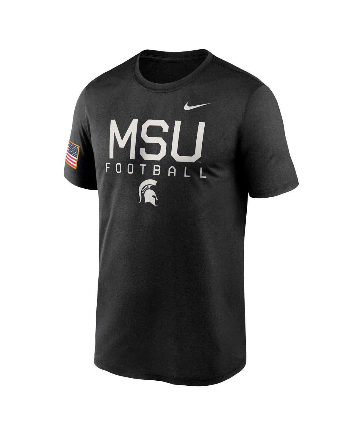 Nike Men's Black Michigan State Spartans 2024 Military Appreciation Legend Performance T-shirt In Black
