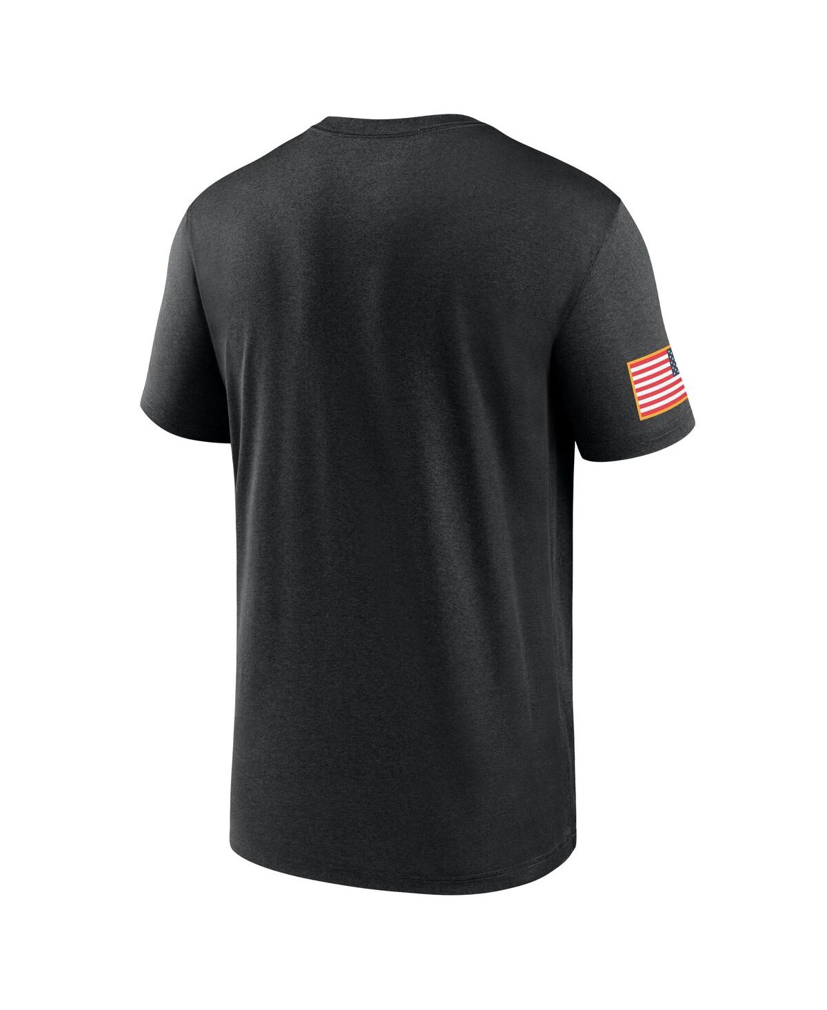 Nike Men's Black Michigan State Spartans 2024 Military Appreciation Legend Performance T-shirt In Black