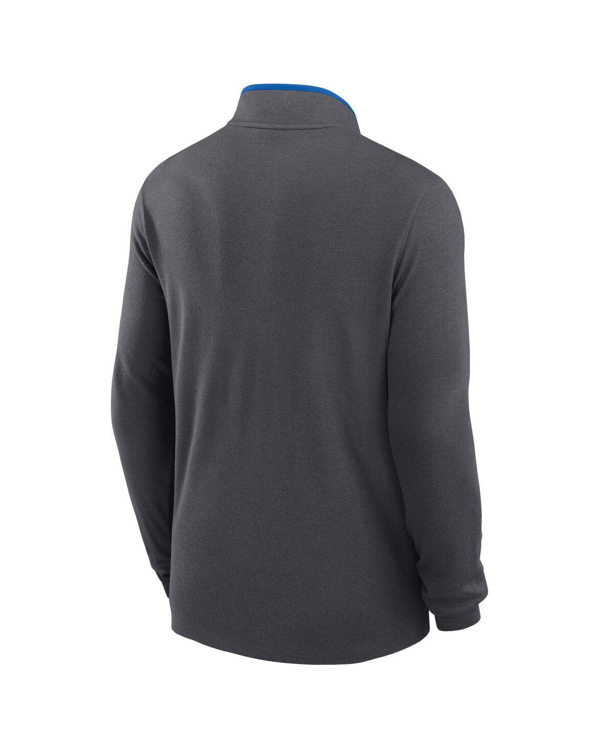 JORDAN MEN'S ANTHRACITE UCLA BRUINS VICTORY HALF-ZIP SWEATSHIRT 