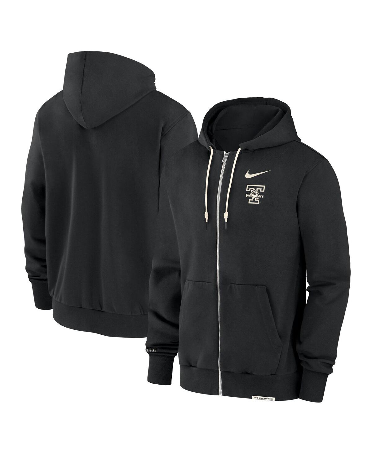 Nike Men's Black Tennessee Lady Volunteers On-court Performance Full-zip Hoodie In Black