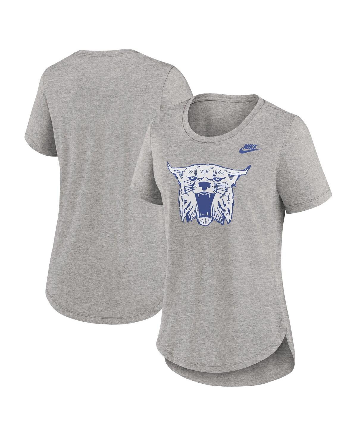 Nike Women's Heather Gray Kentucky Wildcats Legacy Tri-blend T-shirt In Heather Gray