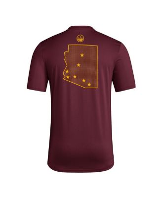 Men's Maroon Arizona State Sun Devils Honor Support Pre-Game T-Shirt