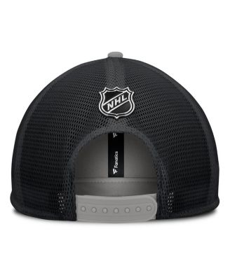 Men's Black/Silver Los Angeles Kings Authentic Pro Hometown Rink Foam Trucker Snapback Hat