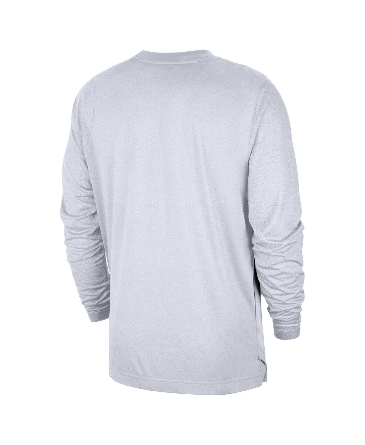 Nike Men's White Philadelphia 76ers 2024/25 City Edition Authentic Pregame Performance Long Sleeve Shooti In White