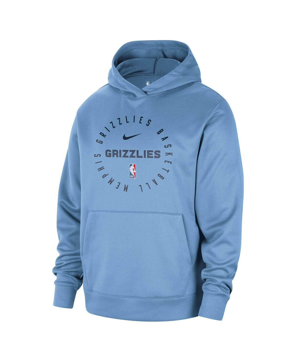 Nike Men's Light Blue Memphis Grizzlies 2024/25 Spotlight On-court Practice Performance Pullover Hoodie In Light Blue