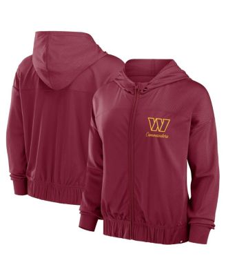 Fanatics - Women's Burgundy Washington Commanders Script Lock Full-Zip Hoodie