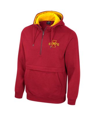 Men's Cardinal Iowa State Cyclones Half-Zip Hoodie