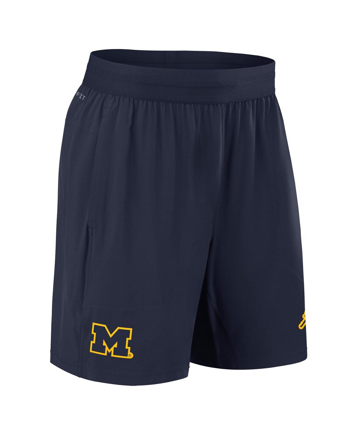 Shop Jordan Men's Navy Michigan Wolverines 2024 Sideline Performance Shorts