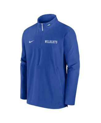Men's Royal Kentucky Wildcats Sideline Coaches Quarter-Zip Jacket