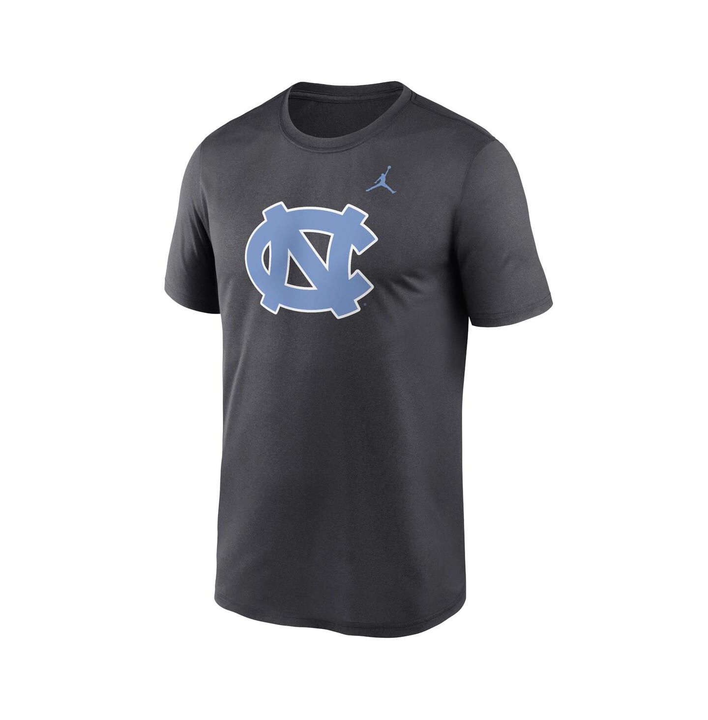 Мужские футболки Jordan Anthracite North Carolina Tar Heels Primetime Legend Logo — фото 2