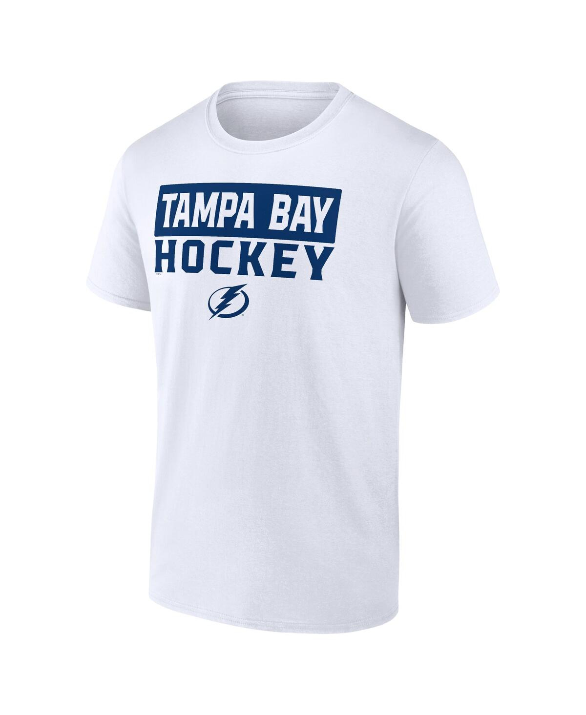 Fanatics Men's Tampa Bay Lightning Serve T-shirt Combo Pack In Blue,white