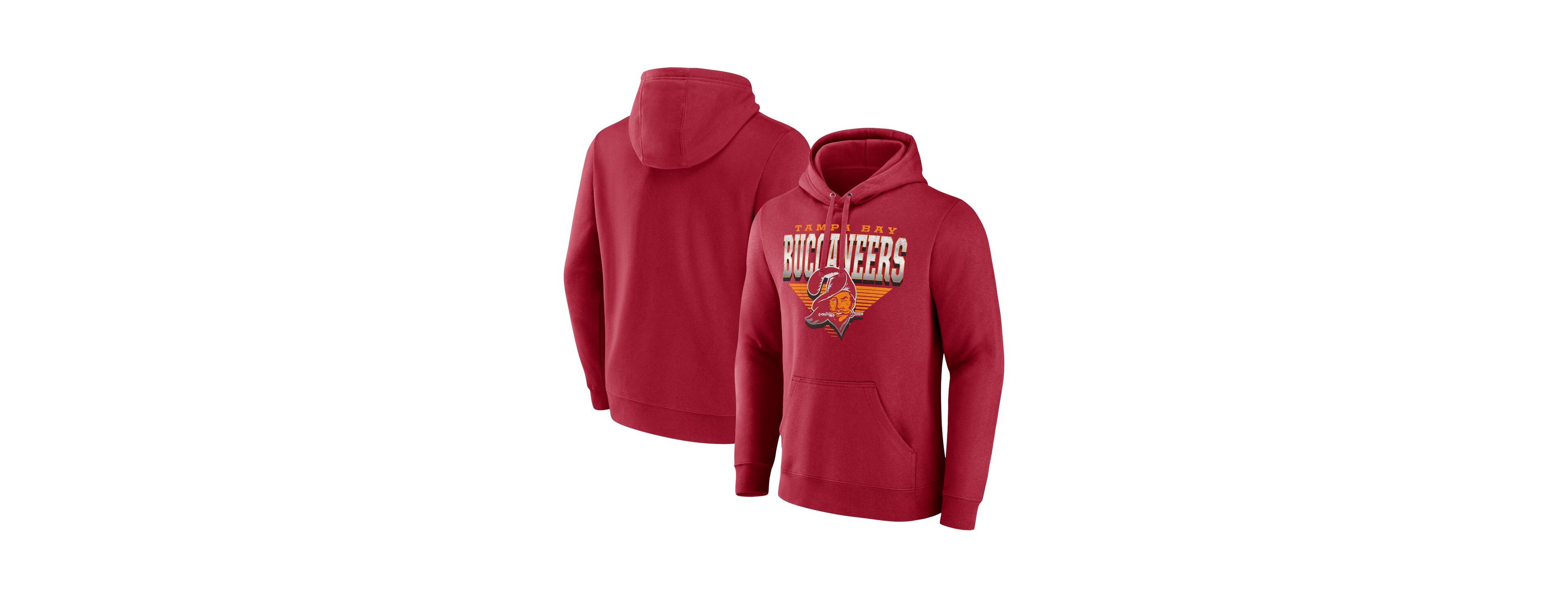 Fanatics Men's Red Tampa Bay Buccaneers Geometric Chrome Pullover Hoodie